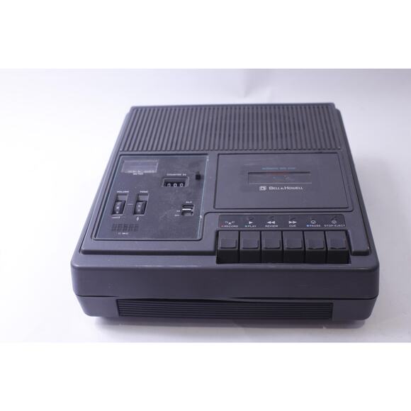 Bell and Howell, Cassette Tape Recorder, Black, Audio Player, Portable, Analog, - Picture 1 of 3